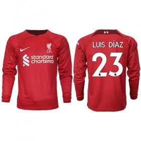 Herren Fußballbekleidung Liverpool Luis Diaz #23 Heimtrikot 2022-23 Langarm